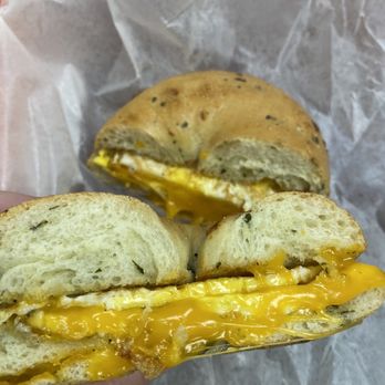 Uncle Mike's Bake Shoppe - Egg and cheese on spinach cheese bagel - Bakeries Near Me - Green Bay, Wisconsin Uncle Mike's Bake Shoppe - Egg and cheese on spinach cheese bagel - Bakeries Near Me - Green Bay, Wisconsin