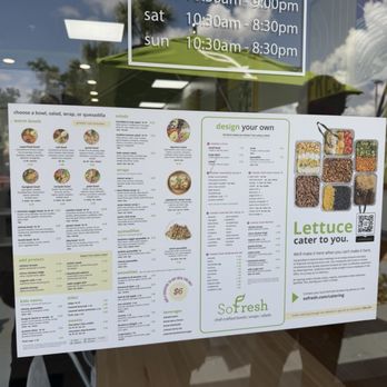 SoFresh - Menu - Salad Near Me - Winter Springs, Florida SoFresh - Menu - Salad Near Me - Winter Springs, Florida