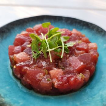 Restaurant at Sunset Beach - Tuna tartare - Seafood Near Me - Shelter Island, New York Restaurant at Sunset Beach - Tuna tartare - Seafood Near Me - Shelter Island, New York