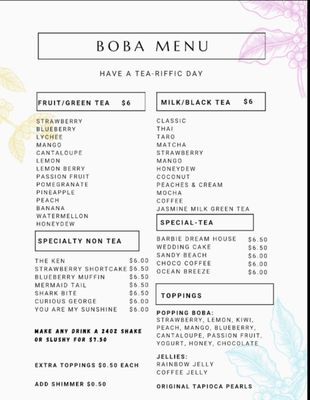 Menu photo 2 Wild Moon Boba & Bowls Clanton, AL Menu photo 2 Wild Moon Boba & Bowls Clanton, AL