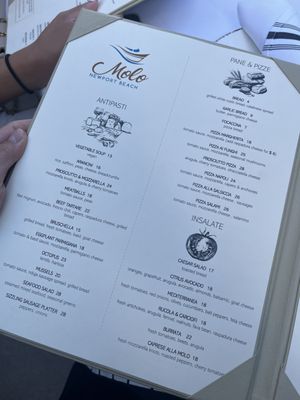 Menu photo 8 Molo Newport Beach, CA Menu photo 8 Molo Newport Beach, CA