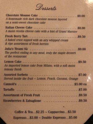 Menu photo 1 Cafe Continental Manhasset, NY