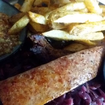 Poke The Bear - Sausage platter special - New American Near Me - Green Bay, Wisconsin