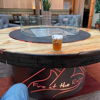 Fire At The Ridge - New Indoor fire pit for the fall, excited to see it lit. - New American Near Me - Middlefield, Connecticut Fire At The Ridge - New Indoor fire pit for the fall, excited to see it lit. - New American Near Me - Middlefield, Connecticut