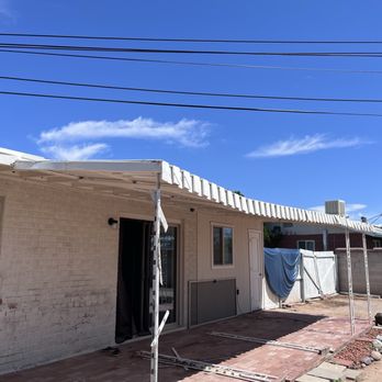 FirstKey HOMES - Storm damaged porch - Property Management Near Me - Phoenix, Arizona