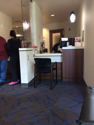 Photo of Central Ohio Urology Group - Gahanna, OH, US. Check-in area for Central Ohio Urology Group