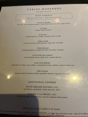 Menu photo 8 Ariete Miami, FL