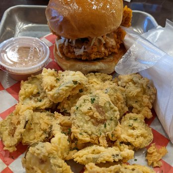 Underdog Hot Chicken - Combo 1 with fried pickles - Chicken Wings Near Me - Boston, Massachusetts Underdog Hot Chicken - Combo 1 with fried pickles - Chicken Wings Near Me - Boston, Massachusetts