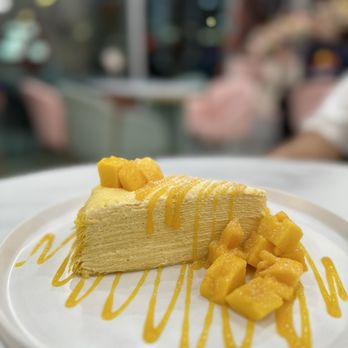 Mango Mango Dessert - Mango S12. Mango Mille Crepe Cake Slice - Desserts Near Me - Las Vegas, Nevada