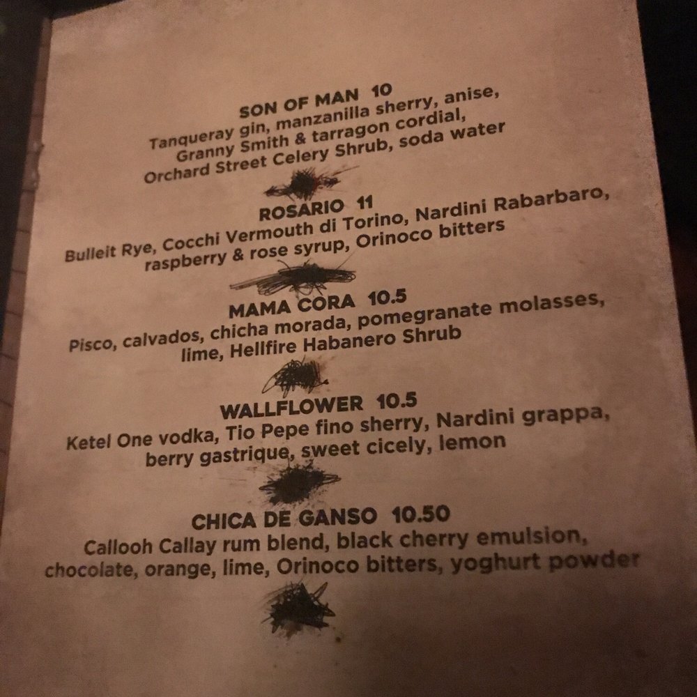 Callooh Callay - Menu - Cocktail Bars Near Me - London, XGL Callooh Callay - Menu - Cocktail Bars Near Me - London, XGL