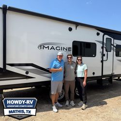 Howdy RV - Another adventure begins! Excited for more happy campers!  Congrats Mr. & Mrs. Jones on the 2018 Grand Design Imagine 2600RB.