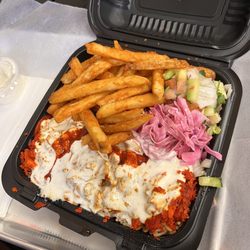Halal Munchies - Chicken Over Rice Platter