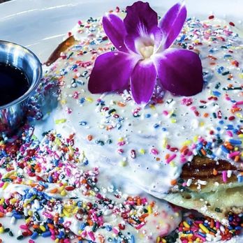 Bistro Cafe - Confetti pancakes - Breakfast & Brunch Near Me - Miami, Florida Bistro Cafe - Confetti pancakes - Breakfast & Brunch Near Me - Miami, Florida