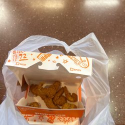 Popeye's 1/4lb shrimp and 2 tenders combo with fries  Clearly no fries