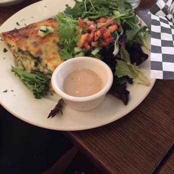 Cafe Monte - Quiche Florentine, delicious! - French Near Me - Charlotte, North Carolina
