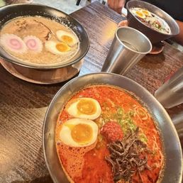 Ramen, soft eggs, spicy broth, and amazing flavor Ramen, soft eggs, spicy broth, and amazing flavor