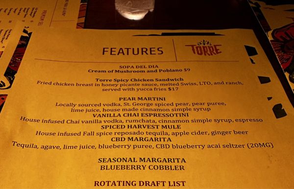 Menu photo 2 Torre Restaurant Center Valley, PA