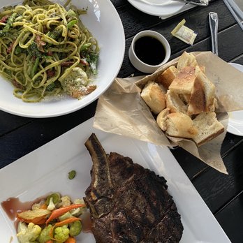 Mi Piace - Prime 22 Day Aged Bone In Rib Eye, Linguine Pesto - Italian Near Me - Pasadena, California
