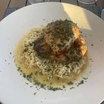 Foodcraft - Herb crusted chicken breast over orzo with a lemon beure blanc - Seafood Near Me - Gulf Shores, Alabama
