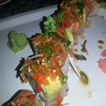Wasabi - Spicy Rainbow Roll! - Sushi Bars Near Me - San Antonio, Texas Wasabi - Spicy Rainbow Roll! - Sushi Bars Near Me - San Antonio, Texas