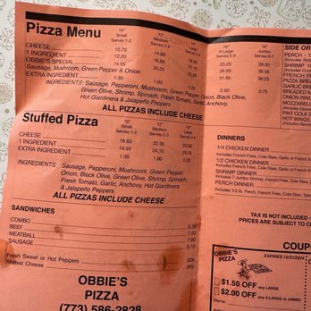 Obbie's Pizza - Pizza Near Me - Chicago, Illinois Obbie's Pizza - Pizza Near Me - Chicago, Illinois