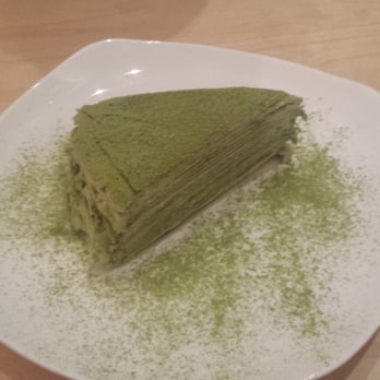 Prince Tea House - Green tea millle crepe cake - Tea Rooms Near Me - Flushing, New York