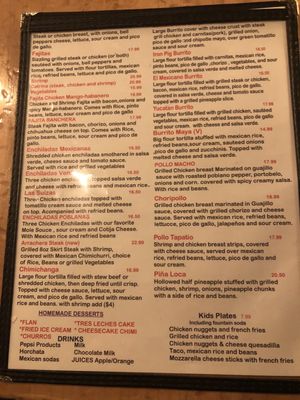Menu photo 1 Casa Catrina Macungie, PA