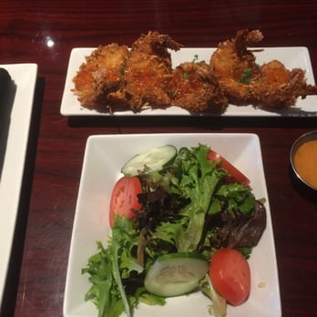Latitude Seafood - House Salad and Coconut Shrimp - Seafood Near Me - Midlothian, Virginia Latitude Seafood - House Salad and Coconut Shrimp - Seafood Near Me - Midlothian, Virginia