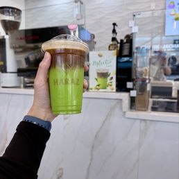 pistachio latte with coconut milk pistachio latte with coconut milk