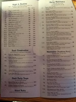 Menu photo 7 Sushi One Bartlesville, OK