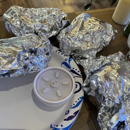Everything was wrapped like this. Imagine French fries.... Everything was wrapped like this. Imagine French fries....