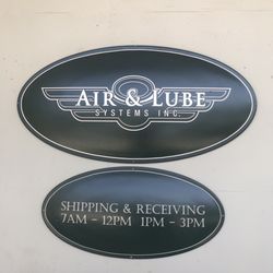 Air & Lube Systems - Front signs