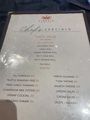 Menu photo 2 Firefin Grill Palm Beach Gardens, FL Menu photo 2 Firefin Grill Palm Beach Gardens, FL