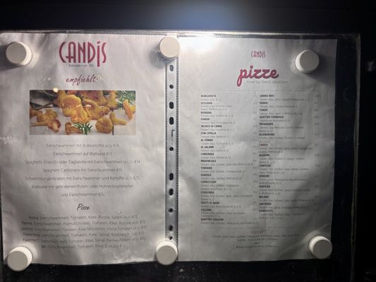 Menu photo 1 Pizzeria Candis Vienna, 9 Menu photo 1 Pizzeria Candis Vienna, 9