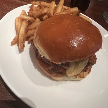 The Hamilton - Fried Chicken Sandwich w/ cheddar cheese and Mumbai sauce - Seafood Near Me - Washington, DC, District of Columbia The Hamilton - Fried Chicken Sandwich w/ cheddar cheese and Mumbai sauce - Seafood Near Me - Washington, DC, District of Columbia