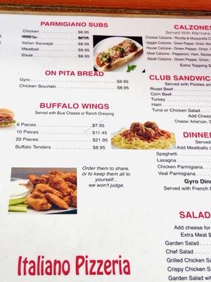 Menu photo 2 Italiano Pizzeria Capitol Heights, MD Menu photo 2 Italiano Pizzeria Capitol Heights, MD