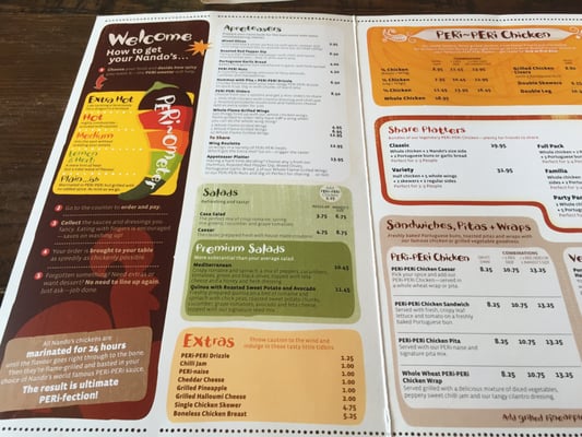 Menu photo 6 Nando's Peri-Peri Calgary, AB