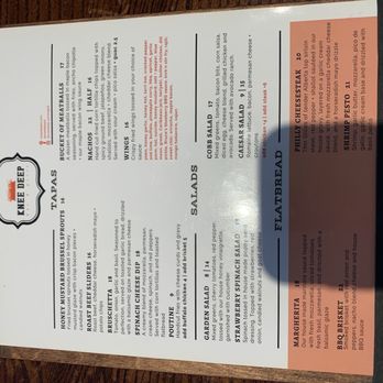 Knee Deep Bar & Grill - Menu - Tapas Bars Near Me - High River, Alberta