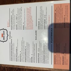 Knee Deep Bar & Grill - Menu