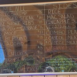 Braddah T's - Menu