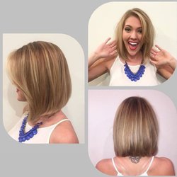 The Salon and Spa at Mystic Hair - Thank you, Tori, for letting Candance H. give you a fun and sassy bob! You are really rocking the new look.