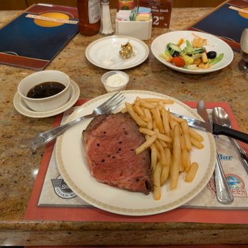 Coronado Cafe - Prime rib medium rare with fries, au jus, and horseradish. - Diners Near Me - Las Vegas, Nevada Coronado Cafe - Prime rib medium rare with fries, au jus, and horseradish. - Diners Near Me - Las Vegas, Nevada