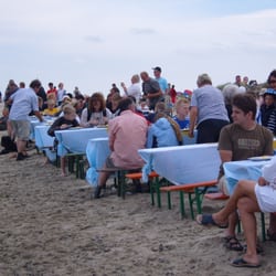 Schollenbraten im Watt vor Schillig