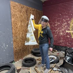Wunderful Release Rage Room - Some of the aftermath!
