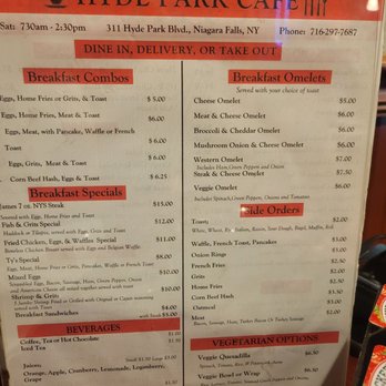 Hyde Park Cafe - Menu - Breakfast & Brunch Near Me - Niagara Falls, New York Hyde Park Cafe - Menu - Breakfast & Brunch Near Me - Niagara Falls, New York