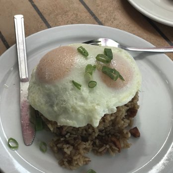 Kihei Caffe - Pork Fried Rice and Easy eggs - Hawaiian Near Me - Kihei, Hawaii