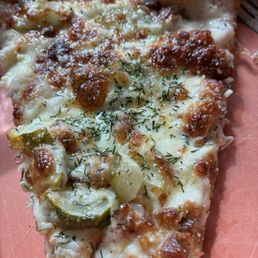 Pickle + Bacon Pizza