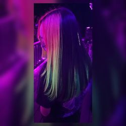 Off With Your Hair - Highlights with neon fashion colors