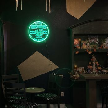 Divine Science Brewing - a neon sign in a dark room - Gluten-Free Near Me - Tustin, California