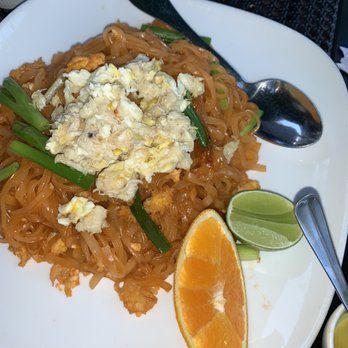 My Thai II Restaurant - Crab Pad Thai, we requested no peanuts - Thai Near Me - Novato, California My Thai II Restaurant - Crab Pad Thai, we requested no peanuts - Thai Near Me - Novato, California